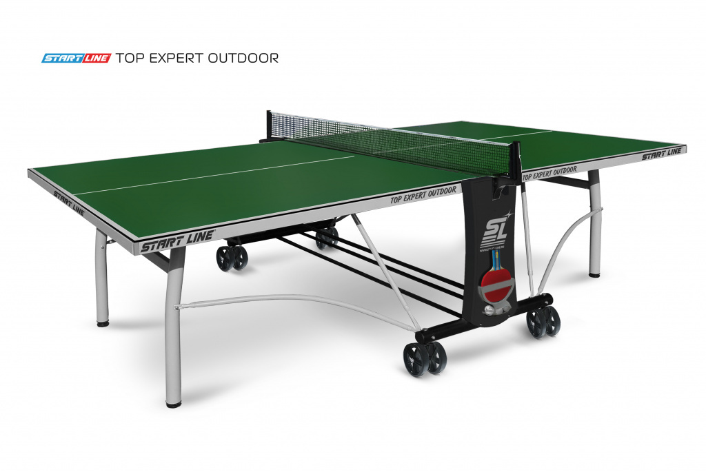 Start Line Top Expert Outdoor green из каталога теннисных столов в Уфе по цене 54500 ₽