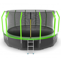 Батут с защитной сеткой Evo Jump Cosmo 16ft (Green) + Lower net в Уфе по цене 71390 ₽