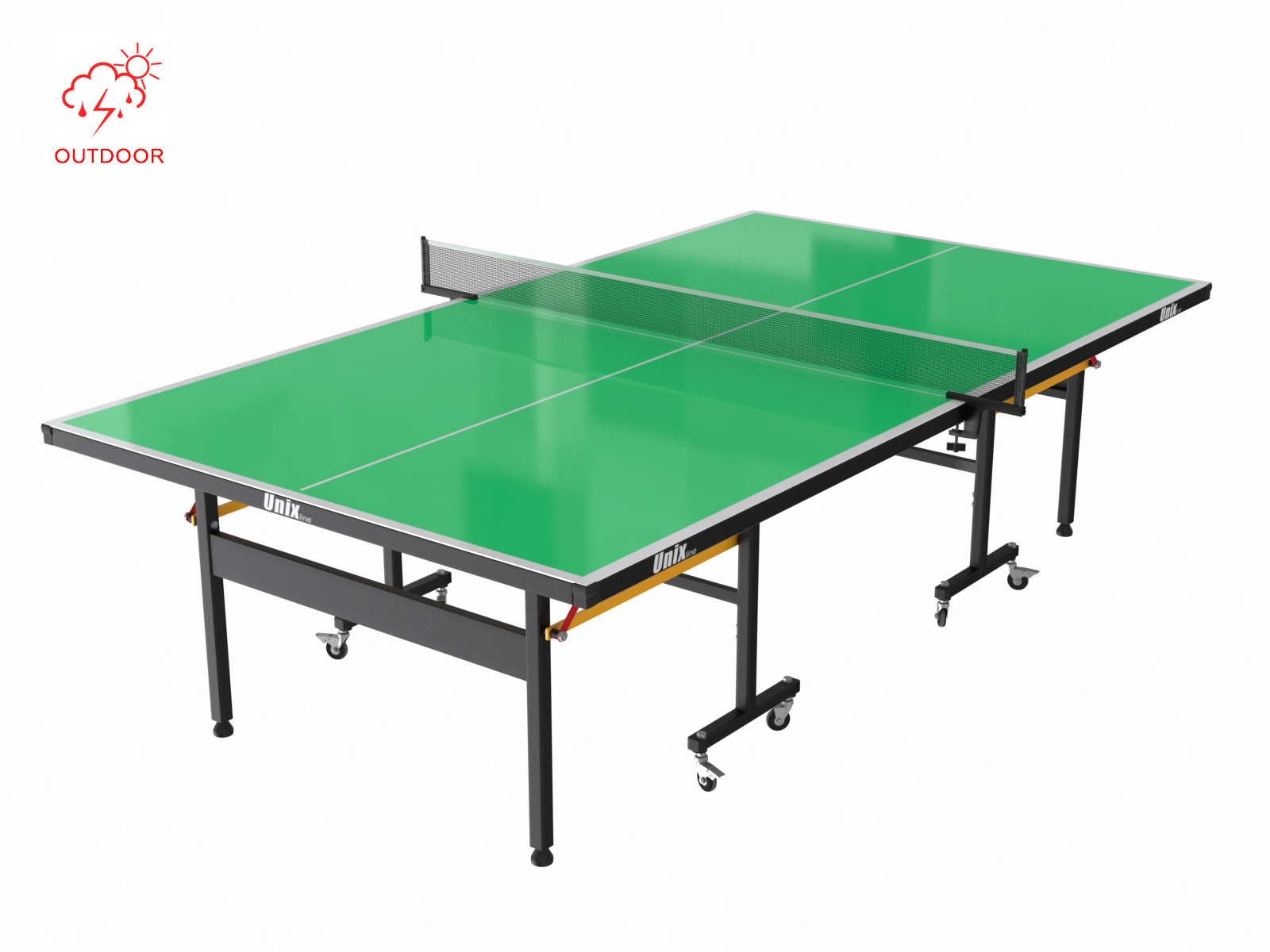 line outdoor 6 mm (green) в Уфе по цене 53890 ₽ в категории теннисные столы Unix