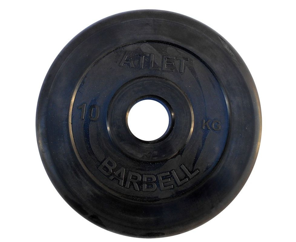 MB Barbell ATLET 10 кг / диаметр 51 мм из каталога дисков (блинов) для штанг и гантелей в Уфе по цене 4900 ₽
