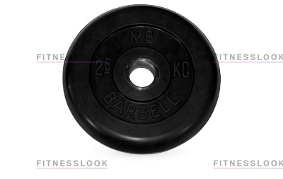 MB Barbell черный - 26 мм - 2.5 кг из каталога дисков (блинов) для штанг и гантелей в Уфе по цене 1260 ₽