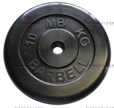 MB Barbell черный - 30 мм - 10 кг из каталога дисков (блинов) для штанг и гантелей в Уфе по цене 4428 ₽