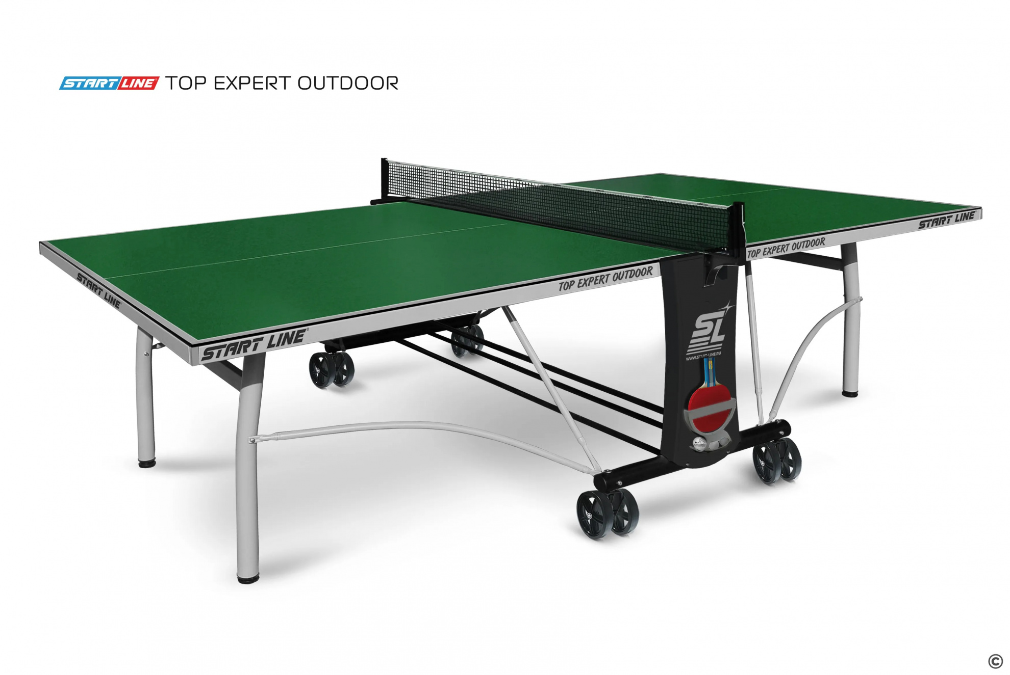 Start Line Top Expert 6 Зелёный из каталога теннисных столов в Уфе по цене 59990 ₽