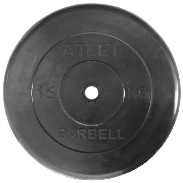 MB Barbell Atlet 51 мм - 15 кг из каталога дисков (блинов) для штанг и гантелей в Уфе по цене 6998 ₽