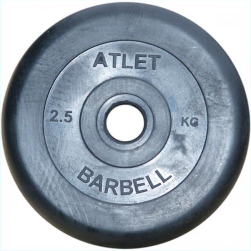 MB Barbell Atlet 51 мм - 2.5 кг из каталога дисков (блинов) для штанг и гантелей в Уфе по цене 956 ₽