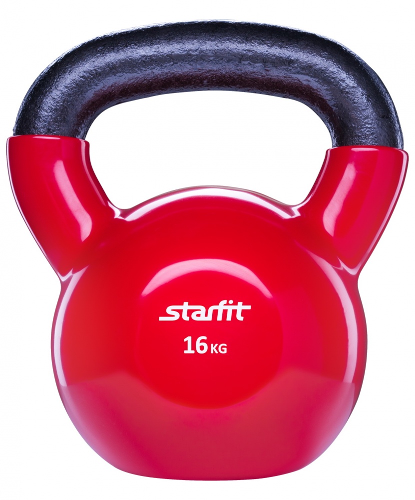 StarFit виниловая 16 кг красная из каталога гирь в Уфе по цене 8640 ₽