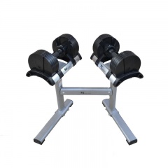 Sports Stock 2х20 кг с подставкой из каталога разборных (наборных) гантелей в Уфе по цене 32300 ₽