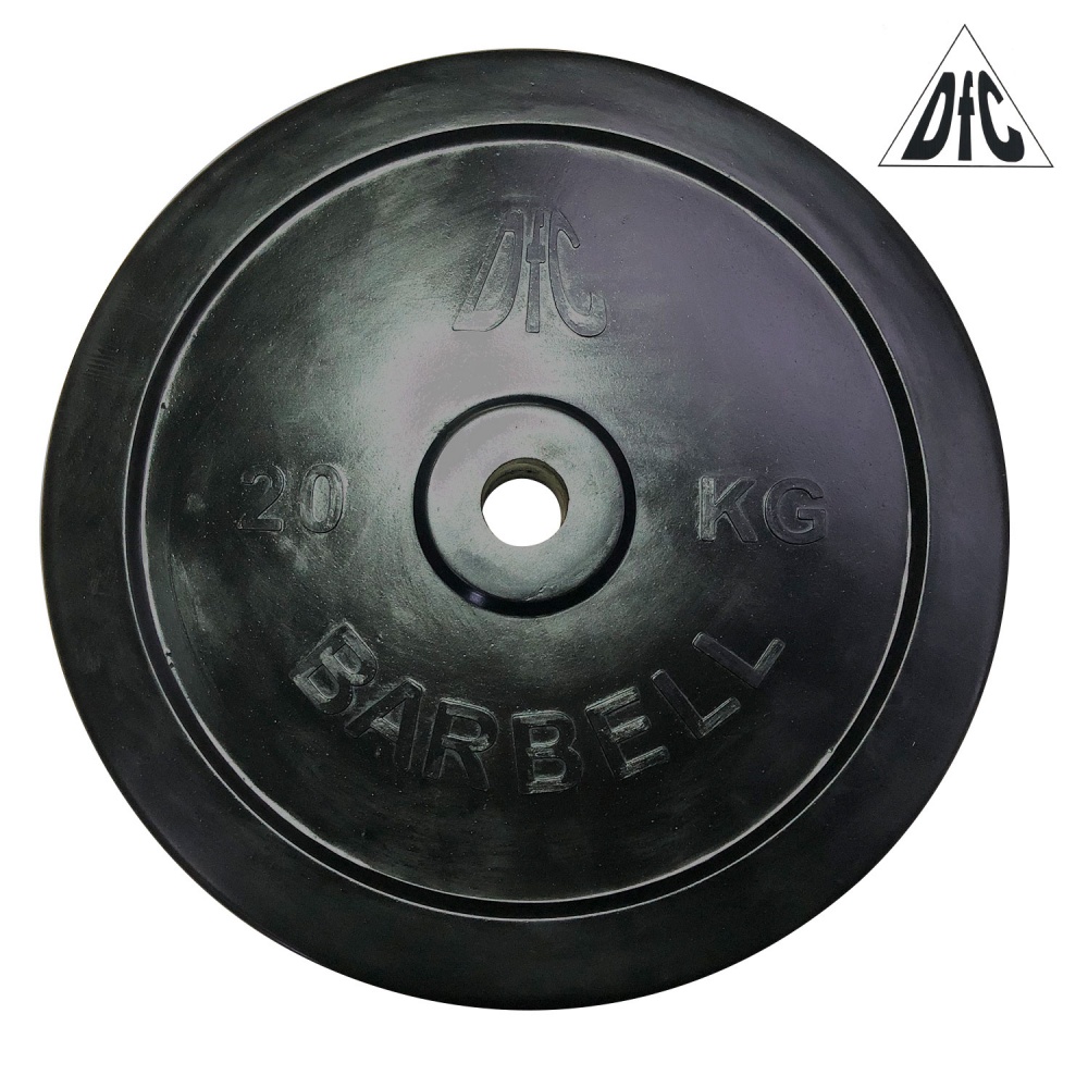 20 кг обрезиненный в Уфе по цене 4950 ₽ в категории диски (блины) для штанг и гантелей DFC