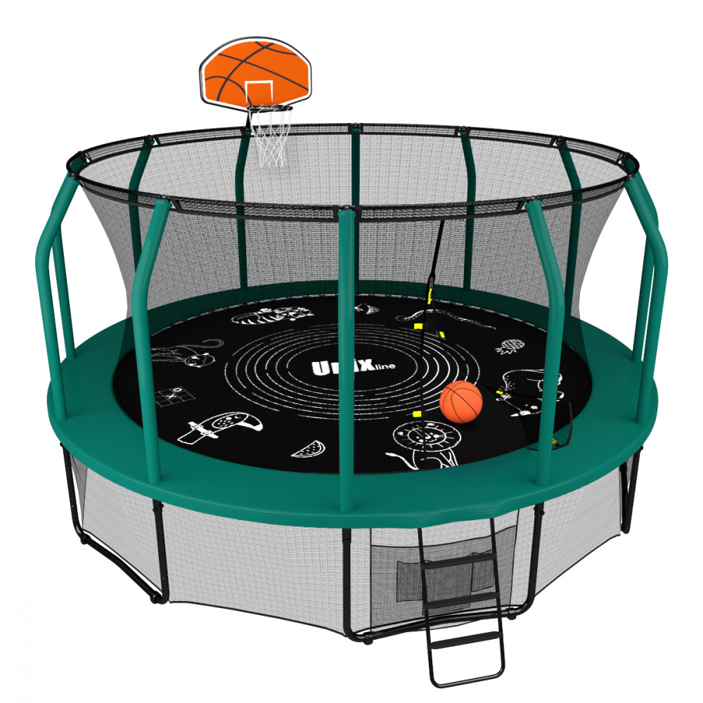 баскетбольный щит с кольцом для батута в Уфе по цене 4890 ₽ в категории батуты Unix