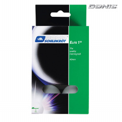 Donic Elite 1  6 шт. белый из каталога мячей для настольного тенниса в Уфе по цене 430 ₽