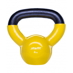 StarFit виниловая 4 кг. желтая из каталога гирь в Уфе по цене 2470 ₽