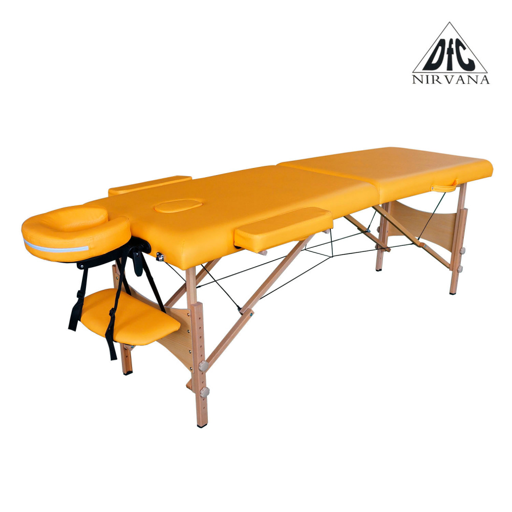 DFC Nirvana Optima (горчичный цвет) из каталога складных массажных столов в Уфе по цене 12990 ₽