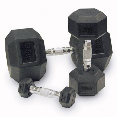 Body Solid гексагональная 47.5 кг. SDRK47.5 из каталога обрезиненных гантелей в Уфе по цене 13600 ₽