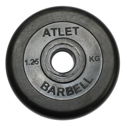 MB Barbell Atlet - 31 мм - 1.25 кг из каталога дисков для штанги с посадочным диаметром 30 мм.  в Уфе по цене 670 ₽