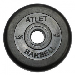 MB Barbell Atlet - 31 мм - 1.25 кг из каталога дисков для штанги с посадочным диаметром 30 мм.  в Уфе по цене 670 ₽