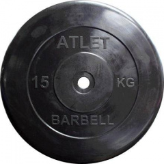 MB Barbell Atlet - 31 мм - 15 кг из каталога дисков для штанги с посадочным диаметром 30 мм.  в Уфе по цене 5350 ₽