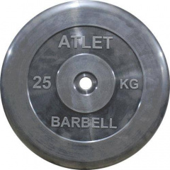 MB Barbell Atlet - 31 мм - 25 кг из каталога дисков для штанги с посадочным диаметром 30 мм.  в Уфе по цене 7325 ₽