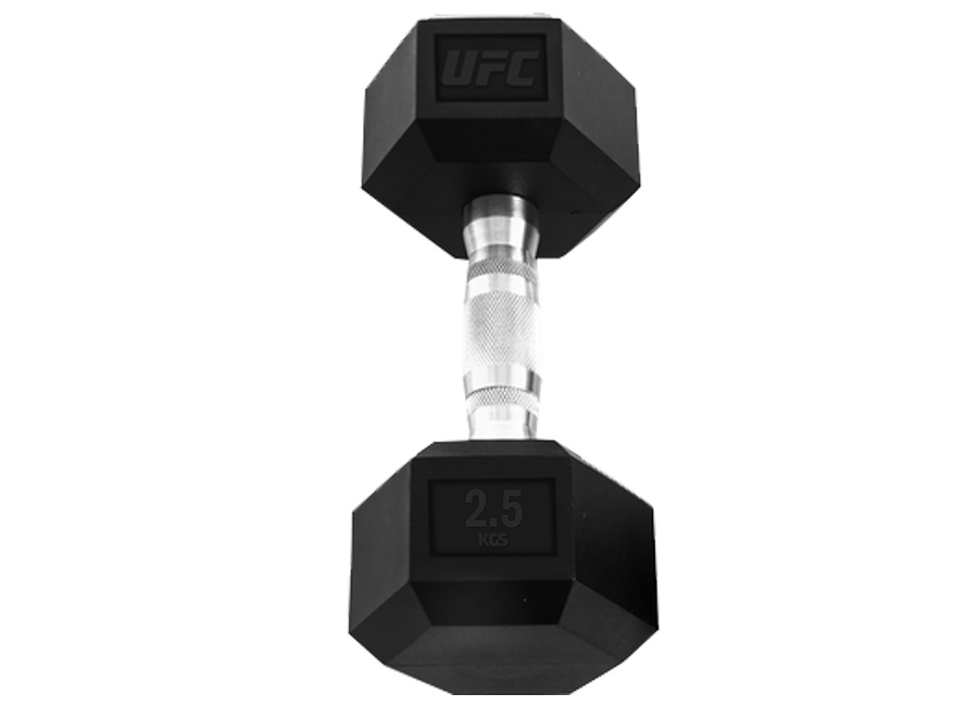 гексагональная 2.5 кг. в Уфе по цене 1220 ₽ в категории обрезиненные гантели UFC