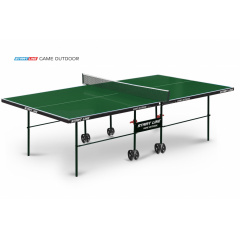 Всепогодный теннисный стол Start Line Game Outdoor с сеткой зеленый в Уфе по цене 31990 ₽