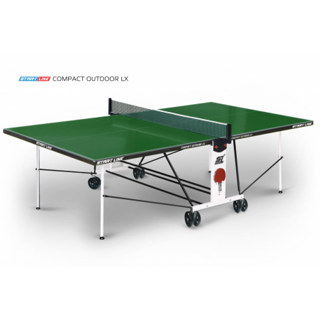 Всепогодный теннисный стол Start Line Compact Outdoor LX green