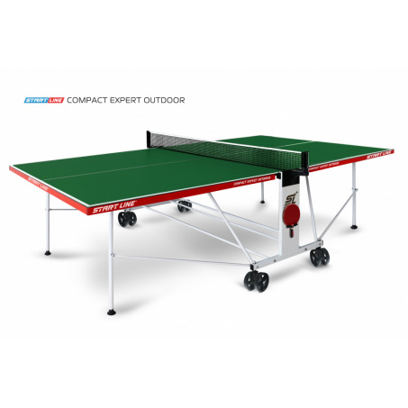 Всепогодный теннисный стол Start Line Compact EXPERT Outdoor 4 Зелёный