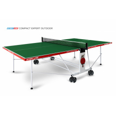 Всепогодный теннисный стол Start Line Compact EXPERT Outdoor 4 Зелёный в Уфе по цене 39590 ₽