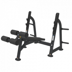 Bronze Gym BR-1013 с отрицательным наклоном из каталога скамей со стойкой в Уфе по цене 115990 ₽