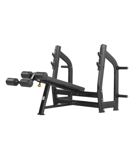 Bronze Gym H-024 - со стойками (черная) из каталога скамей со стойкой в Уфе по цене 91990 ₽