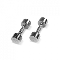 Bronze Gym 5 кг. BG-PA-DB-C05 из каталога хромированных гантелей в Уфе по цене 1700 ₽