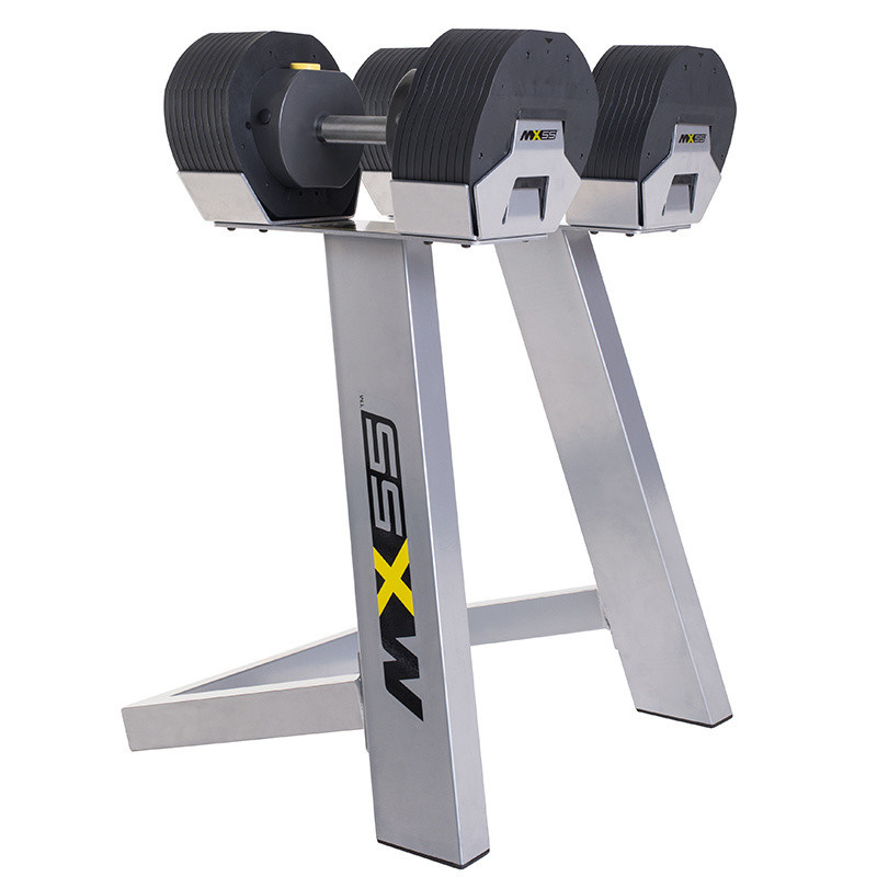 First Degree Fitness MX Select MX-55, вес 4.5-24.9 кг, 2 шт со стойкой из каталога разборных (наборных) гантелей в Уфе по цене 79900 ₽