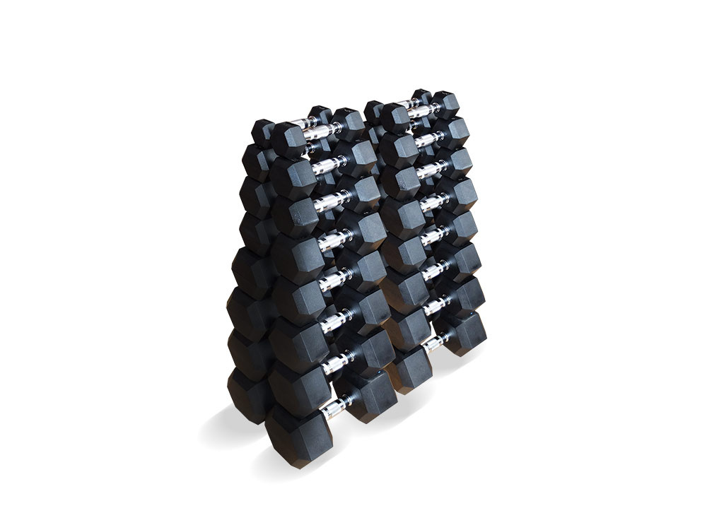 гексагональных  16 пар от 1 до 25 кг в Уфе по цене 139990 ₽ в категории гантельные ряды Body Solid
