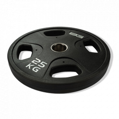 Bronze Gym обрезиненный черный 25 кг  BG-PA-PL-P250 из каталога дисков для штанги с посадочным диаметром 50 мм. в Уфе по цене 8840 ₽