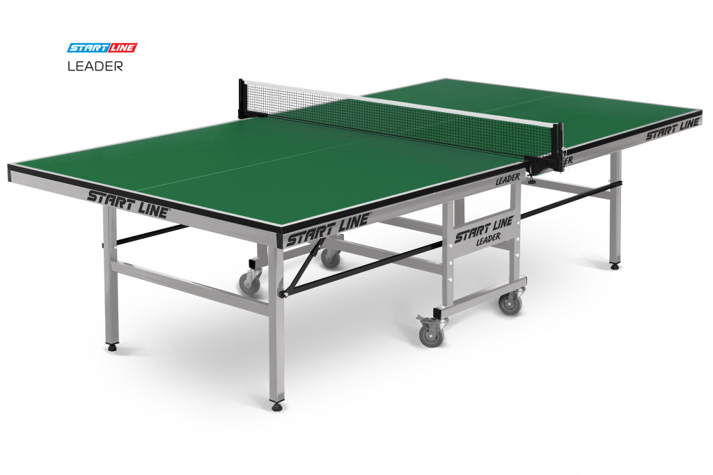 Start Line Leader green из каталога теннисных столов для помещений в Уфе по цене 30590 ₽