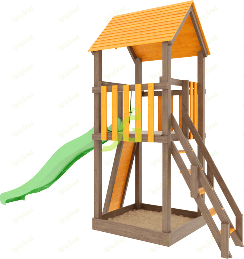 Панда Фани Tower скалодром в Уфе по цене 57700 ₽ в категории детские игровые комплексы Igragrad