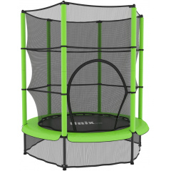 Unix line Kids 4,6 ft Green (140 cm) из каталога батутов с защитной сеткой в Уфе по цене 8420 ₽