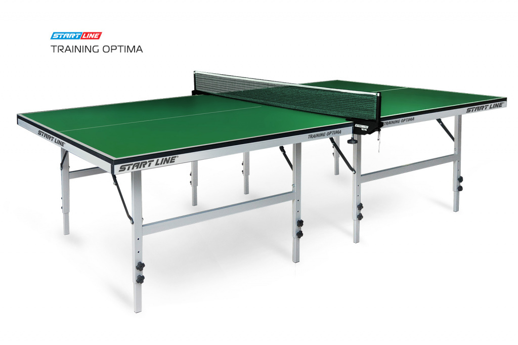 Start Line Training Optima green с системой регулировки высоты из каталога теннисных столов для помещений в Уфе по цене 28590 ₽