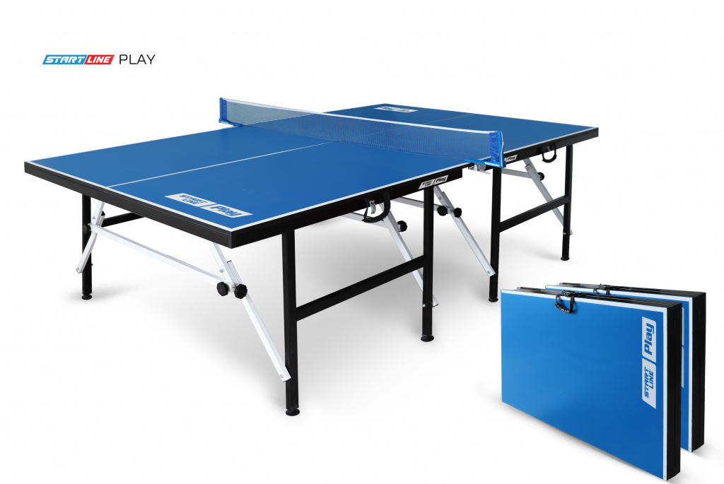 Start Line Play синий из каталога теннисных столов для помещений в Уфе по цене 27990 ₽