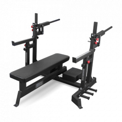 Bronze Gym AL-321 пауэрлифтерская с механизмом подъёма штанги из каталога скамей со стойкой в Уфе по цене 97990 ₽