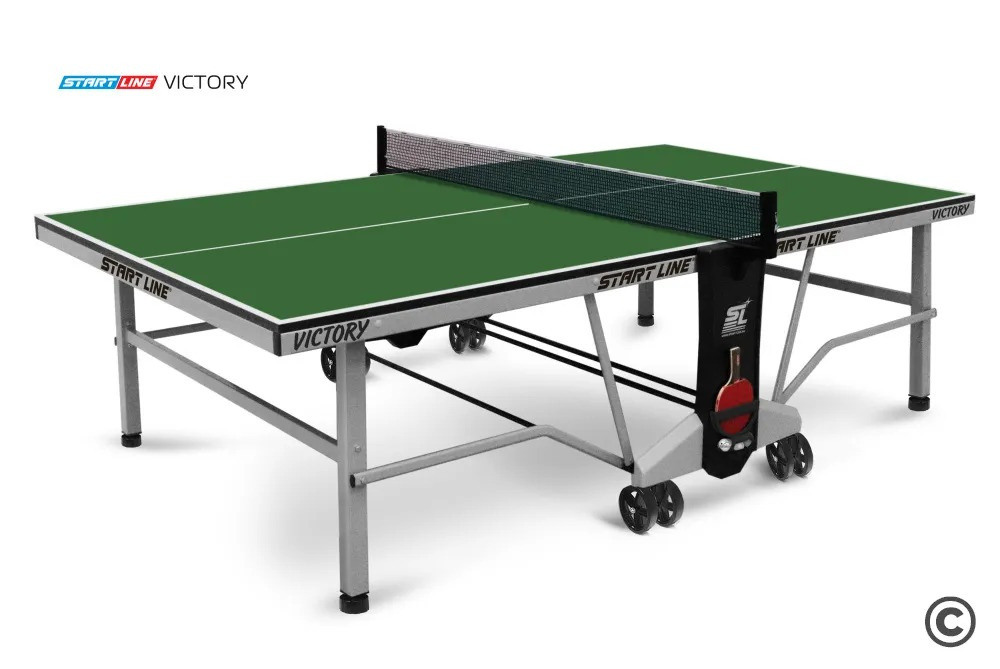 Start Line Victory  Indoor Зеленый из каталога теннисных столов для помещений в Уфе по цене 49590 ₽