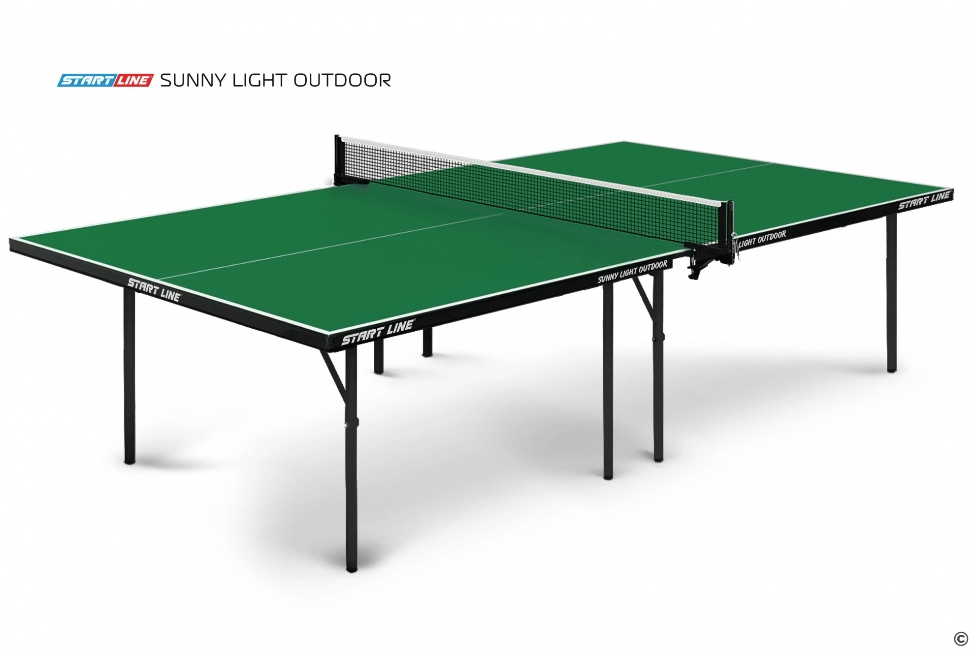 Start Line Sunny Light Outdoor Зелёный из каталога теннисных столов в Уфе по цене 26590 ₽