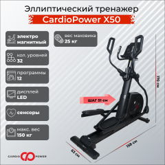 Эллиптический тренажер CardioPower X50 в Уфе по цене 99900 ₽