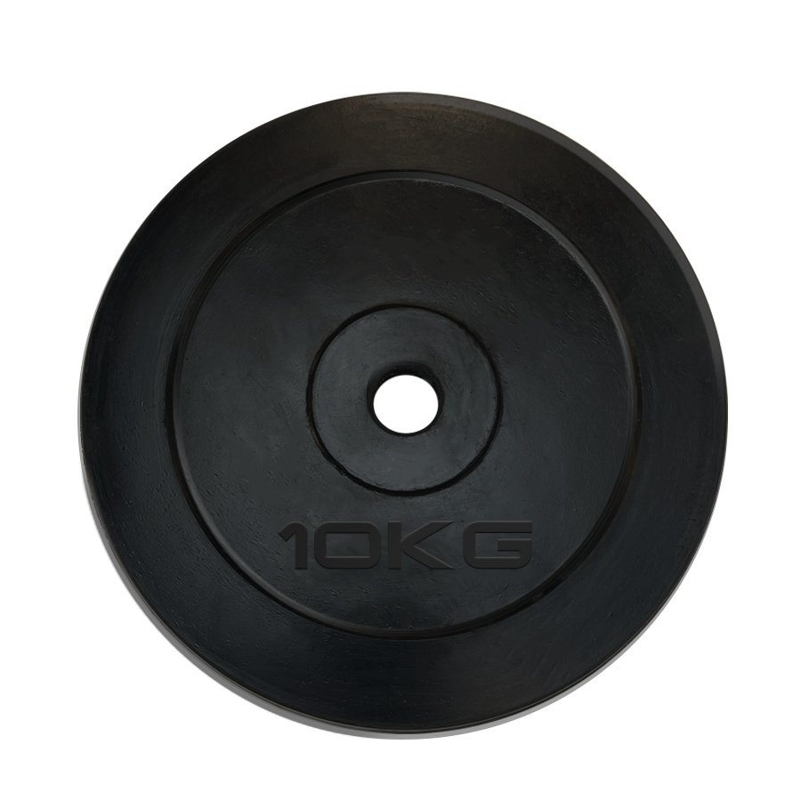 10 кг обрезиненный черный в Уфе по цене 3890 ₽ в категории диски (блины) для штанг и гантелей UnixFit