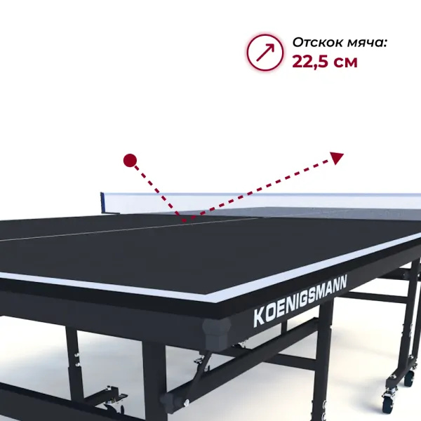 Теннисный стол для помещений Koenigsmann TT Indoor 2.0 Black