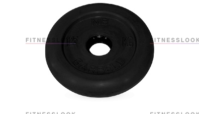 MB Barbell черный - 26 мм - 1.25 кг из каталога дисков (блинов) для штанг и гантелей в Уфе по цене 630 ₽
