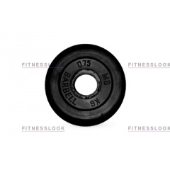 MB Barbell черный - 26 мм - 0.75 кг из каталога дисков для штанги с посадочным диаметром 26 мм.  в Уфе по цене 490 ₽