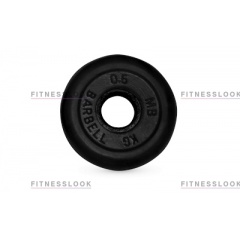 MB Barbell черный - 26 мм - 0.5 кг из каталога дисков для штанги с посадочным диаметром 26 мм.  в Уфе по цене 467 ₽