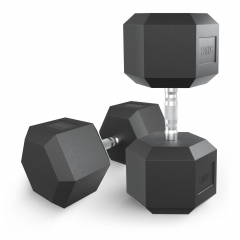 UnixFit гексагональная 50 кг из каталога обрезиненных гантелей в Уфе по цене 16070 ₽