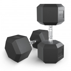 UnixFit гексагональная 42.5 кг из каталога обрезиненных гантелей в Уфе по цене 13520 ₽
