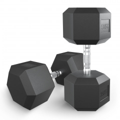 UnixFit гексагональная 35 кг из каталога обрезиненных гантелей в Уфе по цене 10970 ₽