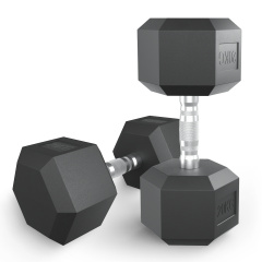 UnixFit гексагональная 20 кг из каталога обрезиненных гантелей в Уфе по цене 6720 ₽